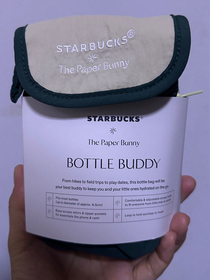 Starbucks x The Paper Bunny (Bottle Buddy), Men's Fashion, Bags, Belt ...