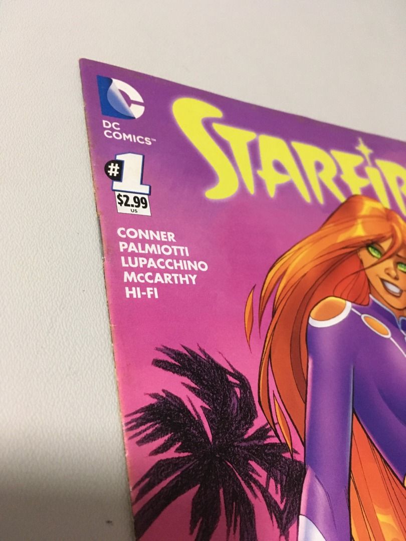 Starfire #1 - Aug. 2015 (single DC comic issue) (Category: Comics & Manga) located in Binangonan. Submitted by quinns_garage_sale (Listing ID 1267210088, Image 3). Description: From the writers of the outrageous smash hit HARLEY QUINN comes former Outlaw Starfire in her all-new ongoing series! She's an alien warrior princess trying to find peace on Earth, and she'll fight anyone and anything to get it! Writers: Amanda Conner, Jimmy Palmiotti Art 