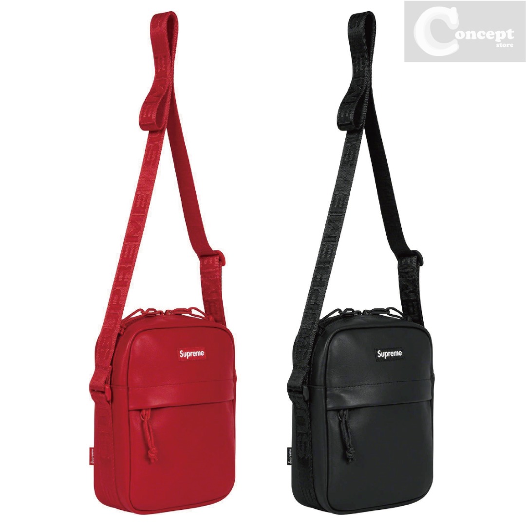 独特な店 Supreme Leather Shoulder Bag Black 23FW | www.solar-laser.com