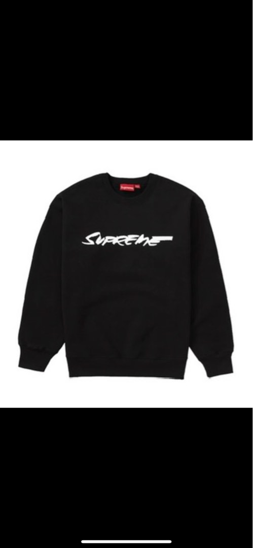 SUPREME FUTURA LOGO CREWNECK “BLACK”, 男裝, 上身及套裝, 衛衣