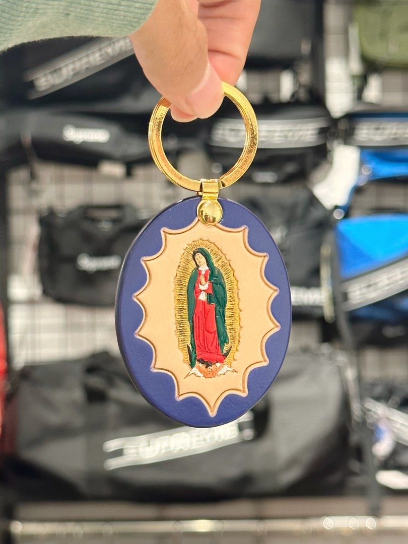 Supreme Guadalupe Leather Keychain