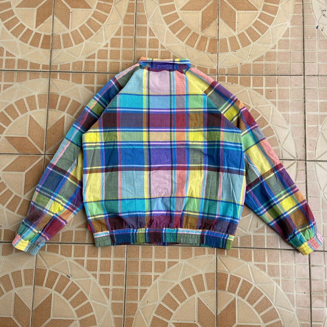 Supreme madras shop track jacket