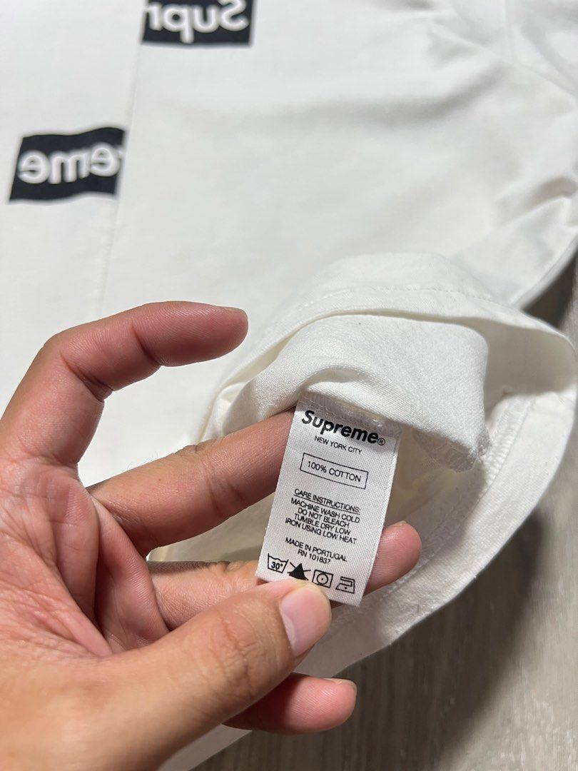 Fake supreme cdg discount split box logo
