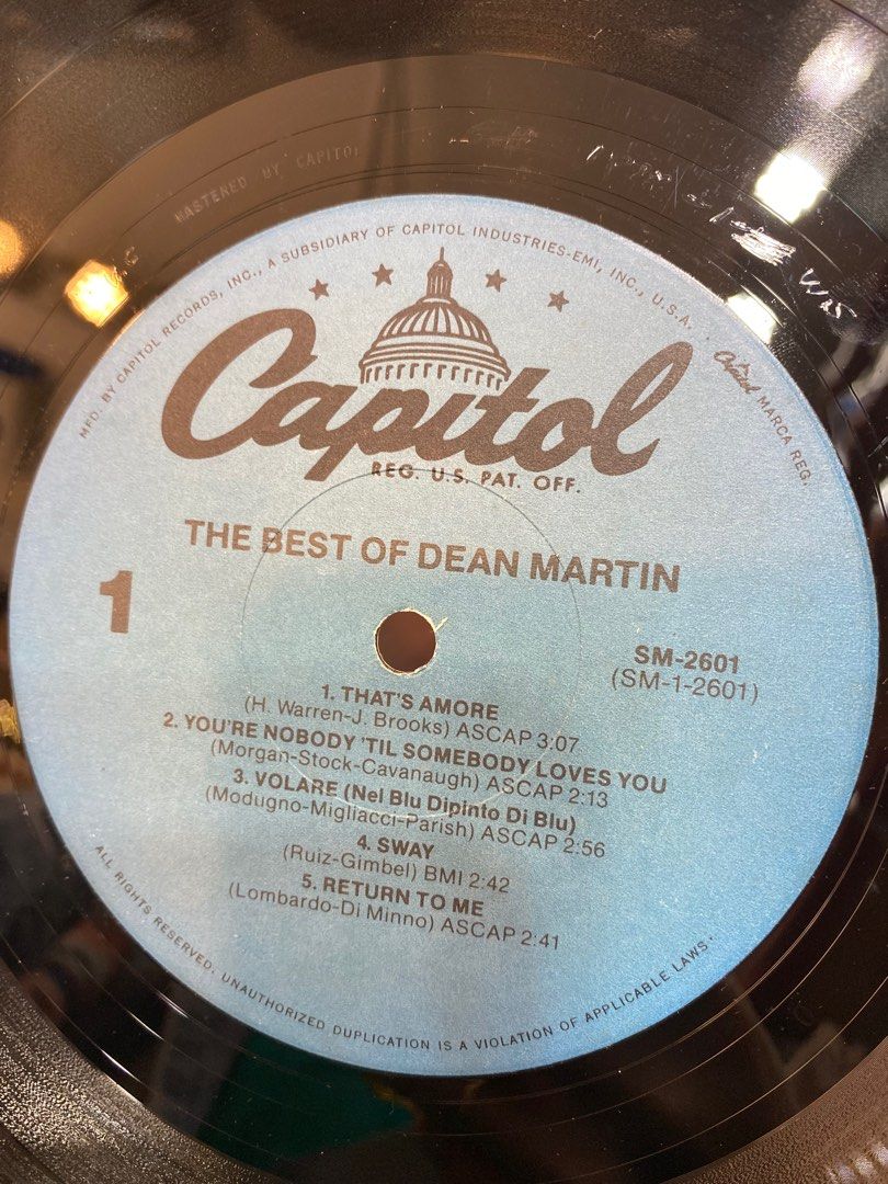 黑膠唱片：THE BEST OF DEAN MARTIN/Lin Ying & The Stylers/HIT