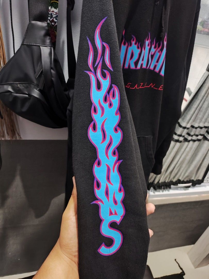 Supreme thrasher flame hoodie sales