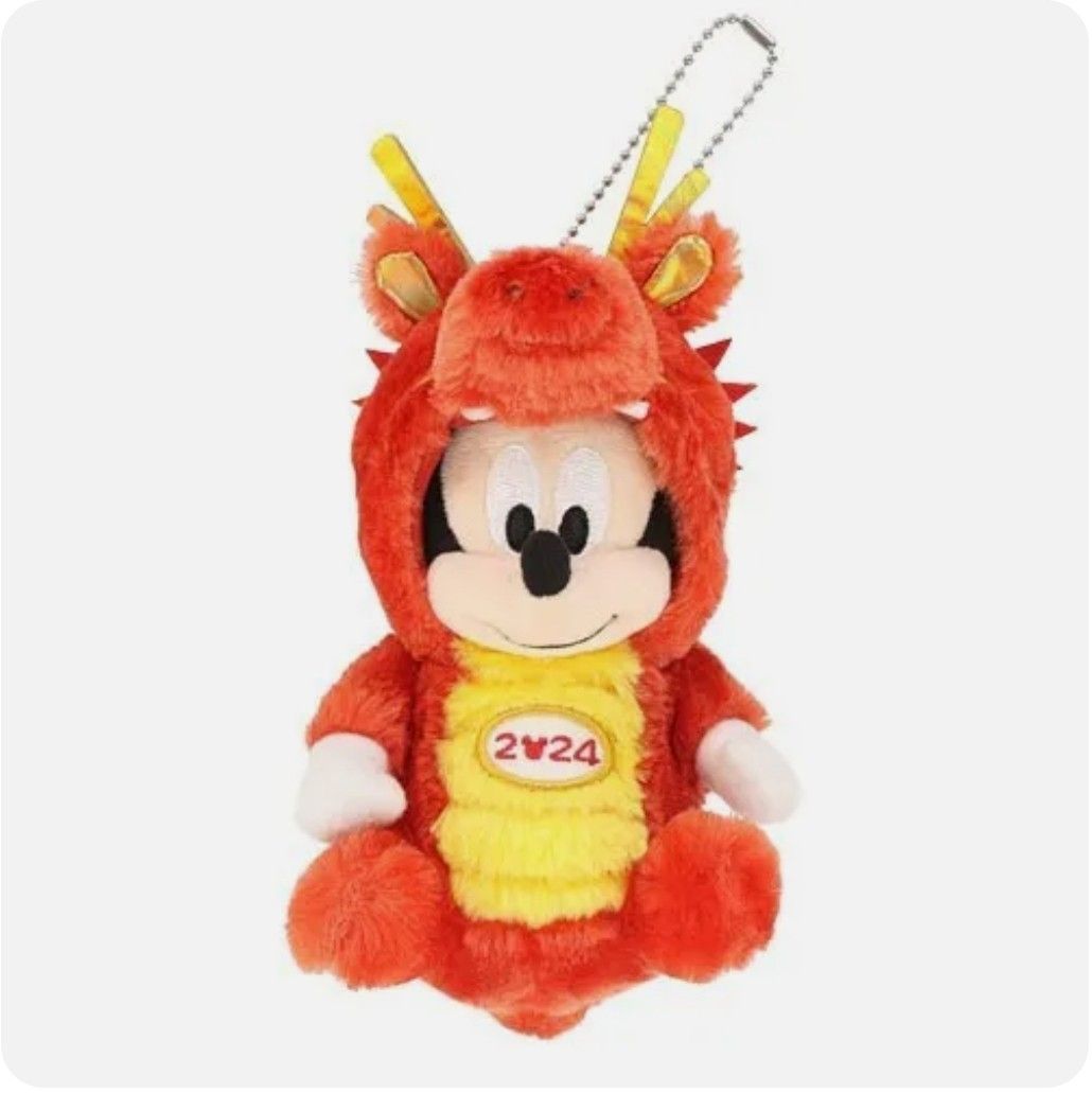 Tokyo disneyland japan plush mickey mouse friends 2024 zodiac dragon
