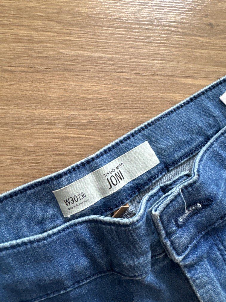 Topshop Joni Blue Jeans W30 L30 Women s Fashion Bottoms Jeans