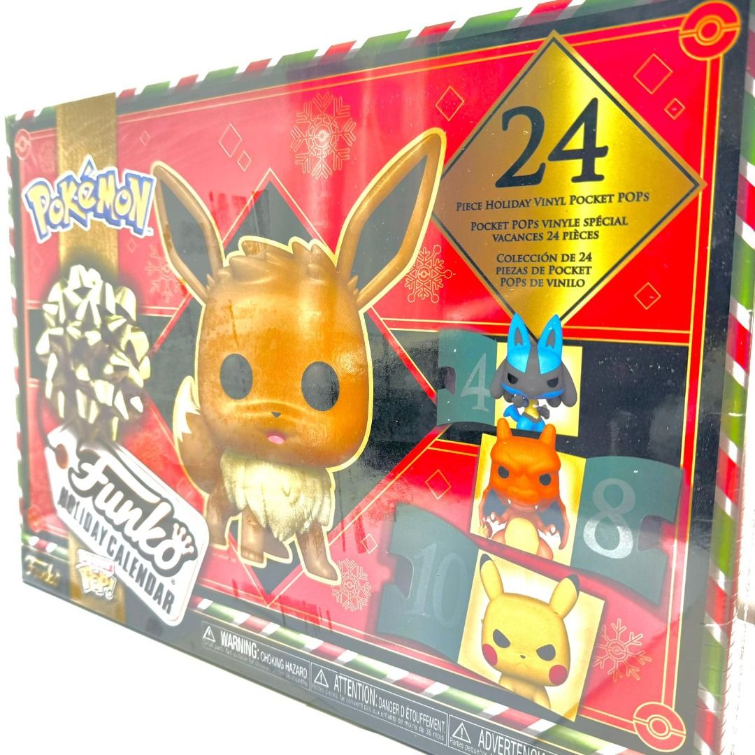 Funko Pop! Holiday Calendar - Pokemon, 24 Pocket Pop! Vinyl Figures