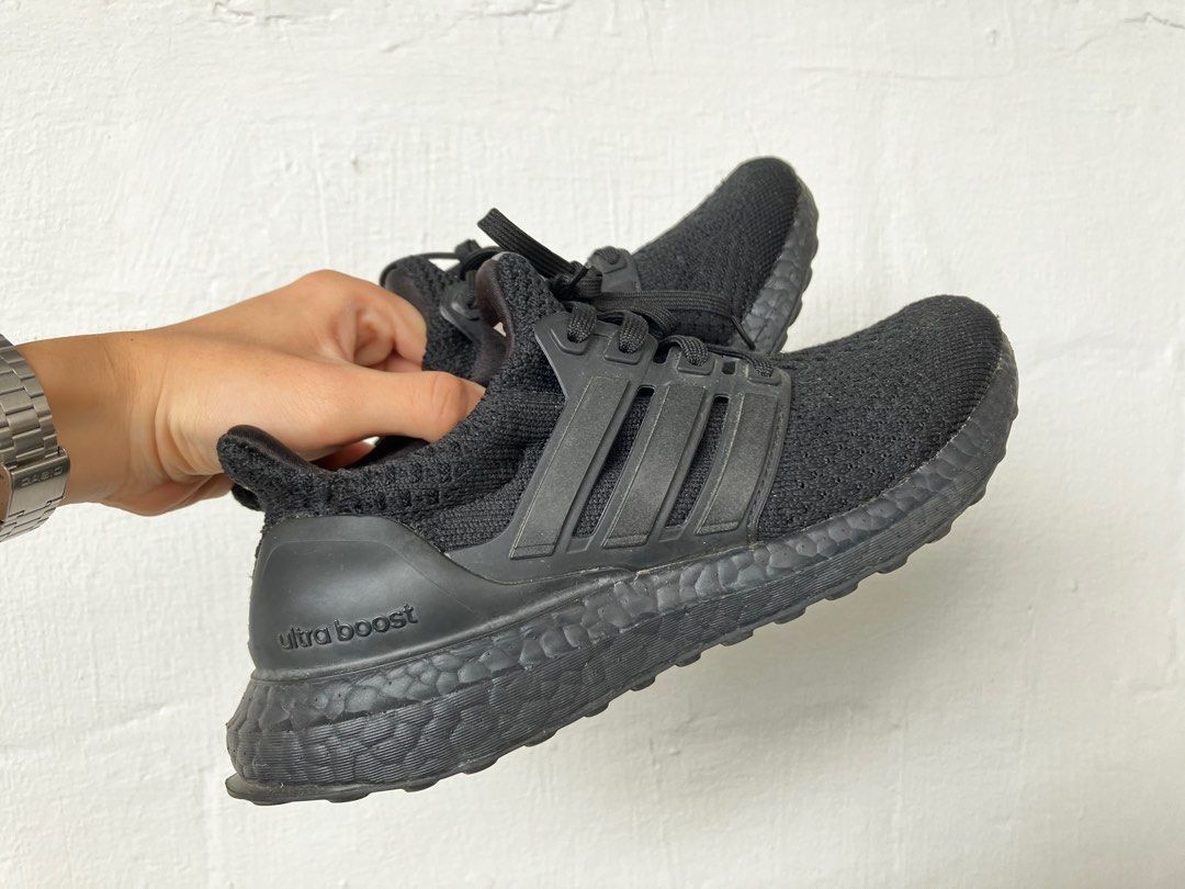 Ultra boost 1.0 triple black on feet hot sale