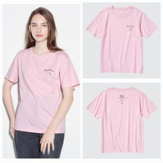 UNIQLO WANITA KAOS UT SANRIO 10 PINK BARU ASLI ORIGINAL