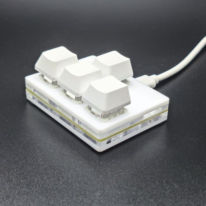 USB背光自定義鍵盤 USB Multifunctional Mini Keypad 迷你機械鍵盤方向鍵4鍵WASD上下左右usb有線紅軸鍵盤 ...