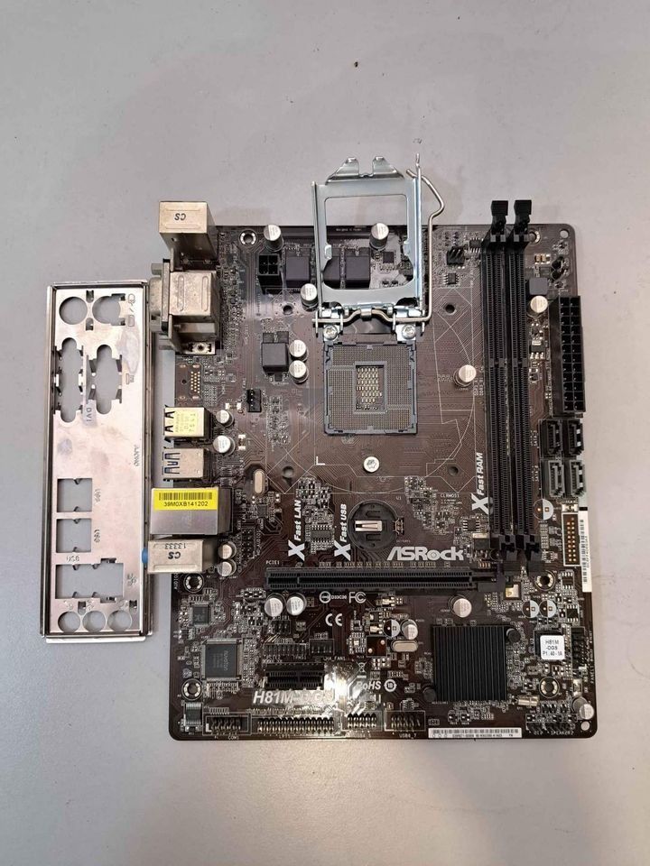Used mobo Asrock H81M DGS lga 1150 mATX motherboard Computers