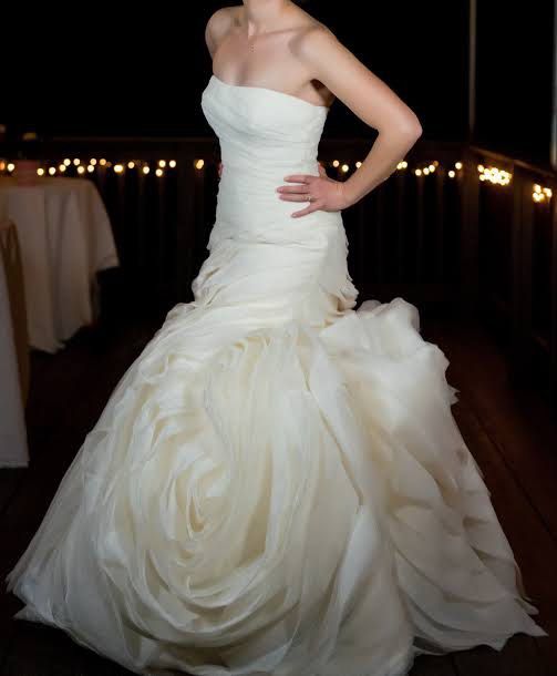 Vera wang organza wedding dress shop