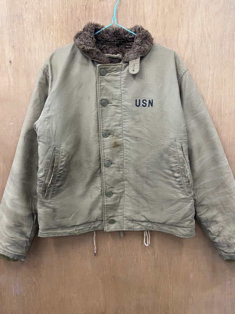 Vintage WWII Deck Jacket U.S.N N 1