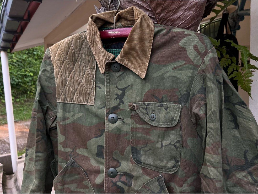 VINTAGE 60s 70s SEARS HUNTING JACKET CAMO CAMOUFLAGE