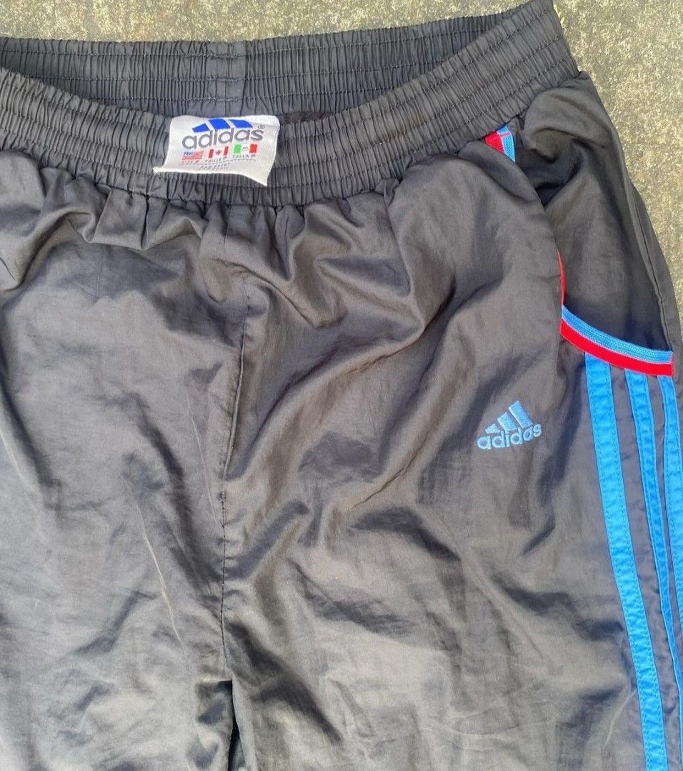 Vintage Adidas lined wind pants, Men's Fashion, Activewear on