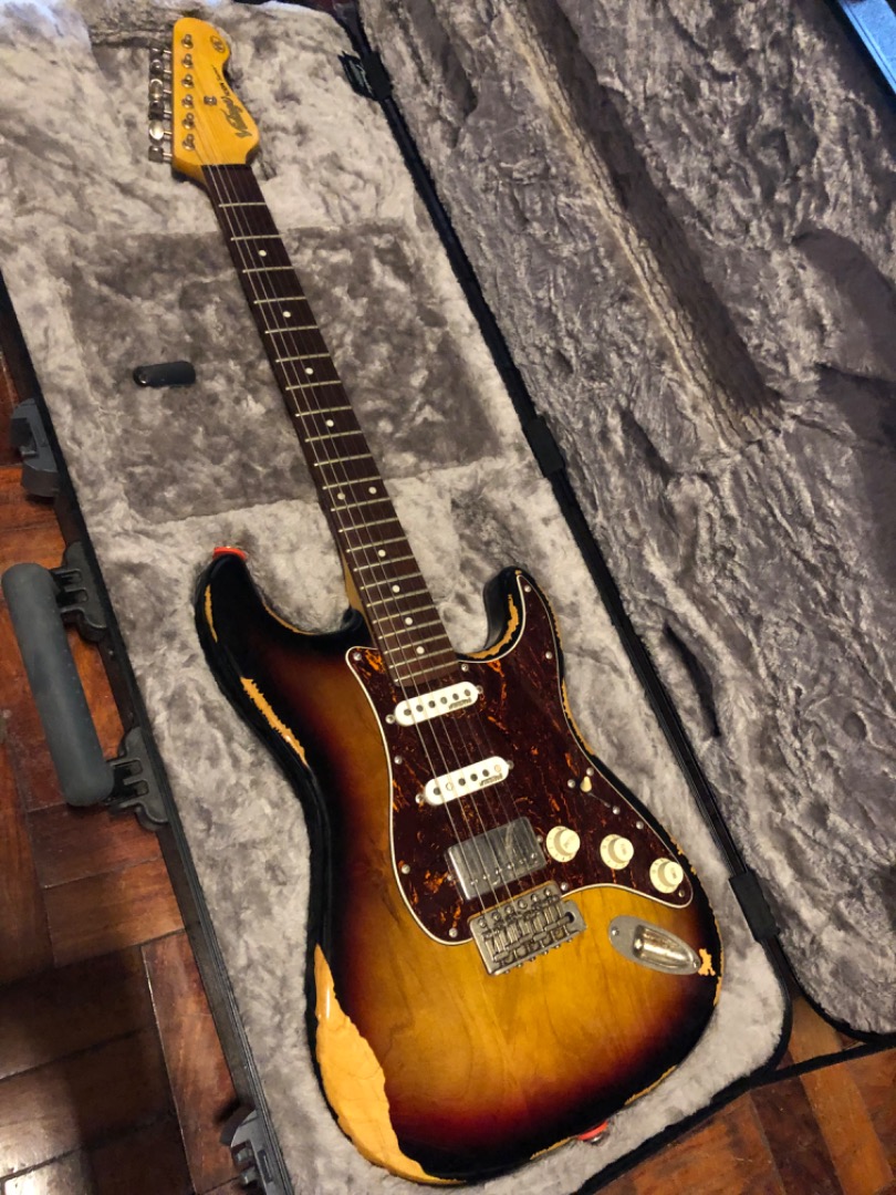 Vintage JHS Relic HSS, Hobbies & Toys, Music & Media, Musical