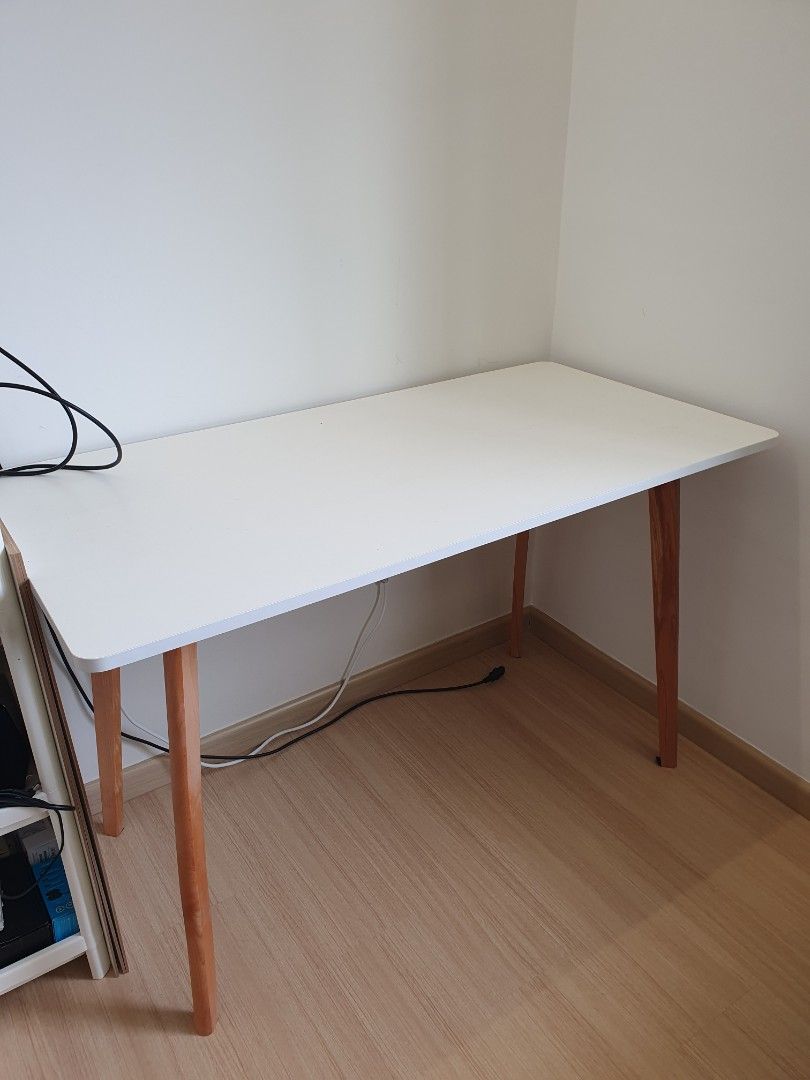 White table top shop 120x60