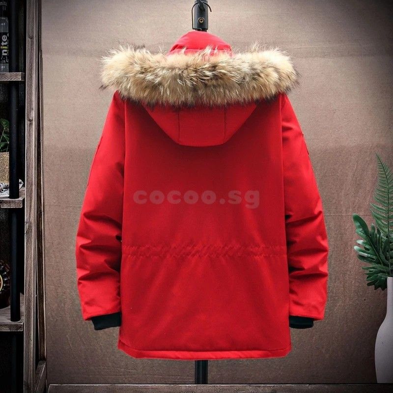 Canada goose inspired Winter Jacket 90 White Duck Down XL
