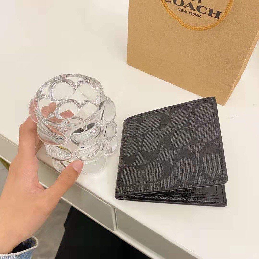 Coach wallet men's sale sales