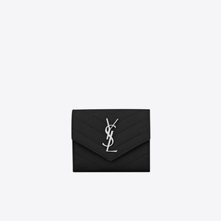 Saint Laurent Portadoll leather money clip wallet - ShopStyle