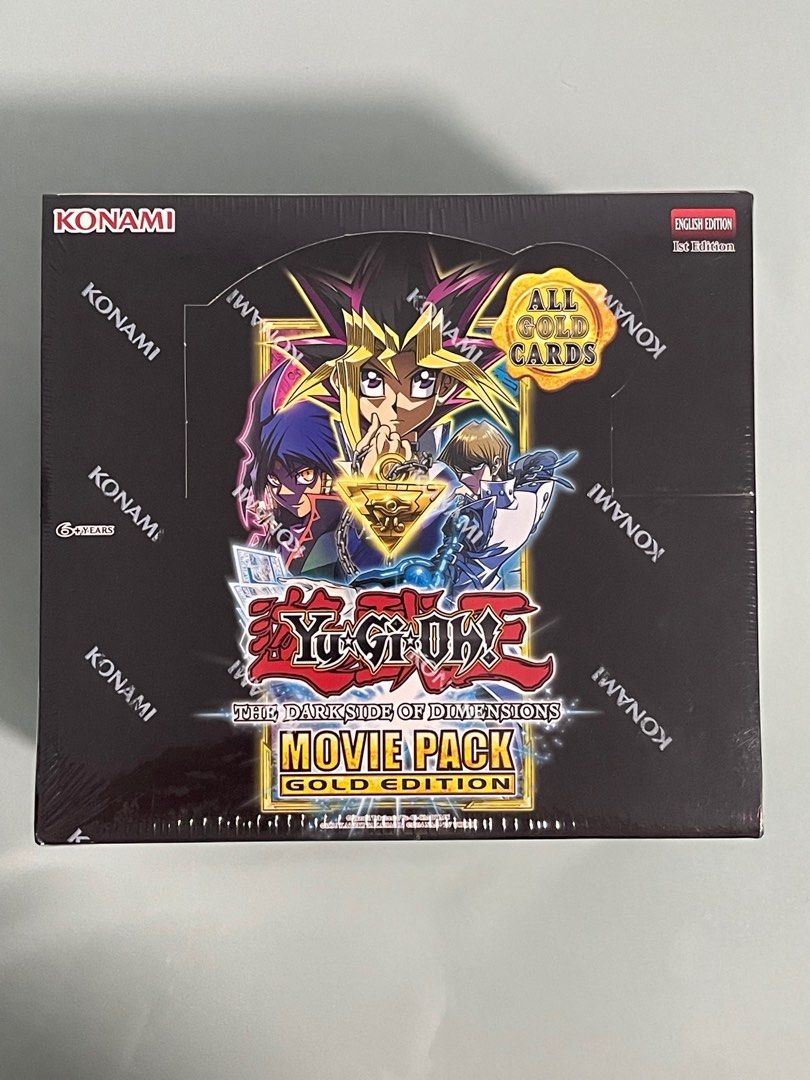 Yugioh 2017 The Dark Side of Dimensions Movie Pack: Gold Edition Box 1st  Edition (10 Mini Boxes Inside), Hobbies & Toys, Toys & Games on Carousell