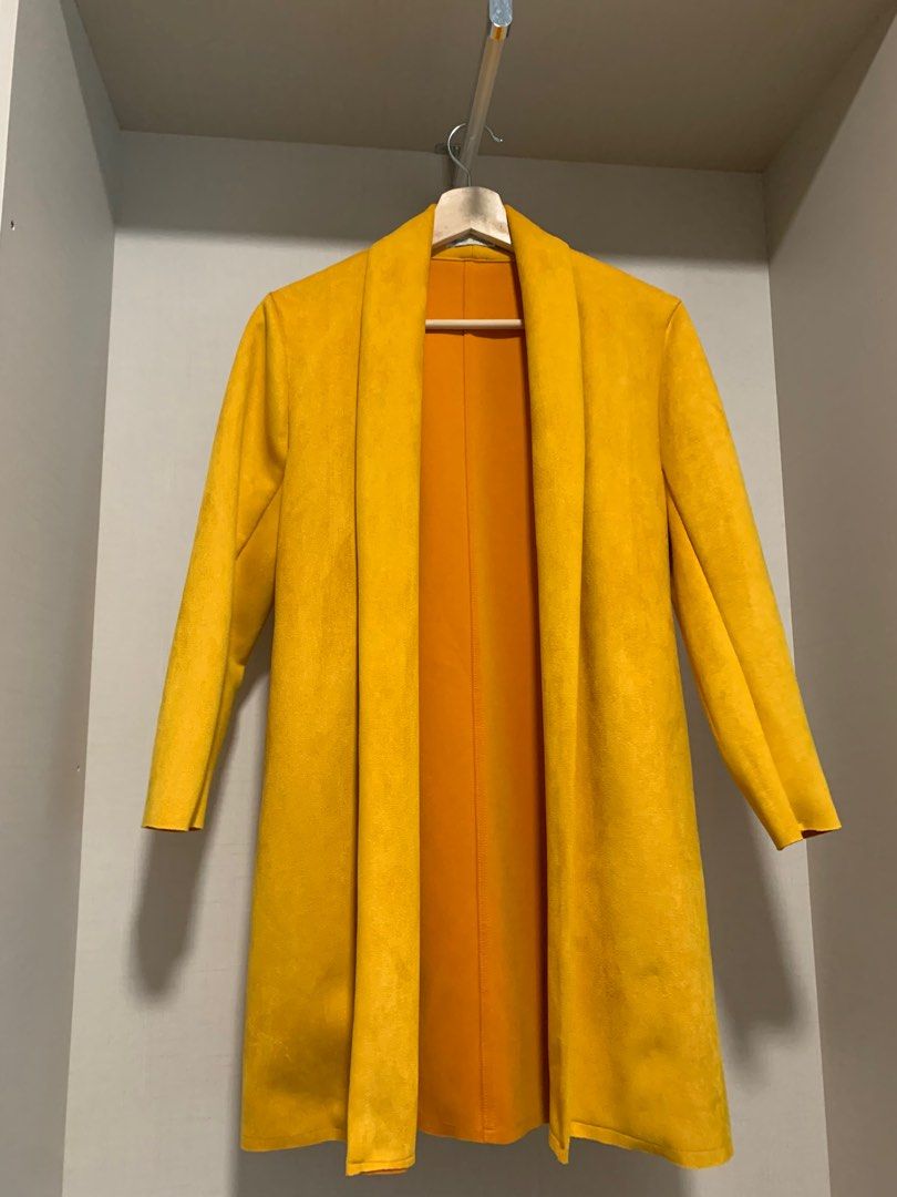 Mustard yellow deals coat zara