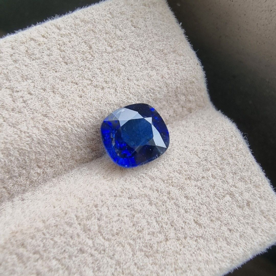 1.65ct Royal Blue Sapphire Certified Natural Heated Only September Birthstone Bespoke Jewelery Customization Available