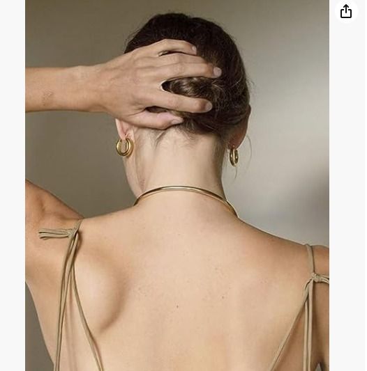18K Real Gold Plated Lightweight Hollow Hypoallergenic Earrings