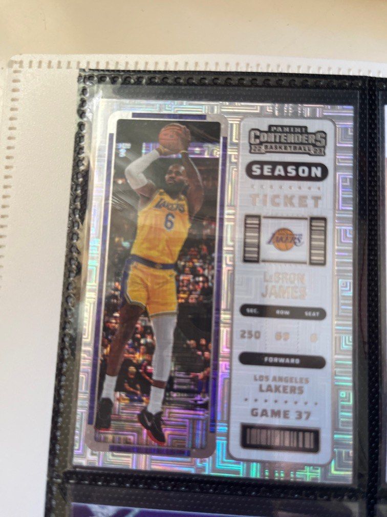 2022-23 Panini Contenders #36 LeBron James, 興趣及遊戲, 玩具& 遊戲