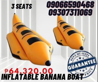 3 seats inflatable banana boat for sale