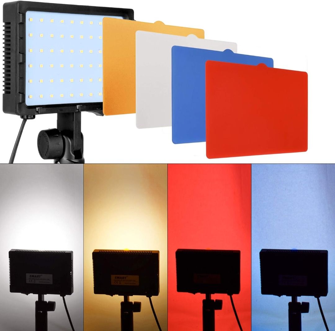 60 LED Continuous Portable Photography Lighting Kit for Table Top Photo ...