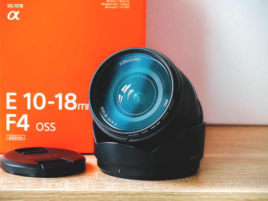 9成新SONY 10-18mm f4 / 盒裝過保/, 相機攝影, 鏡頭及裝備在旋轉拍賣