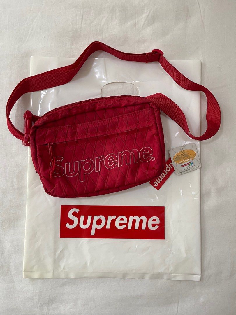Red supreme shoulder bag fw18 online
