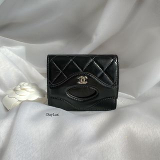 Chanel Black Caviar Passport Holder with Pale GHW, Luxury, Bags