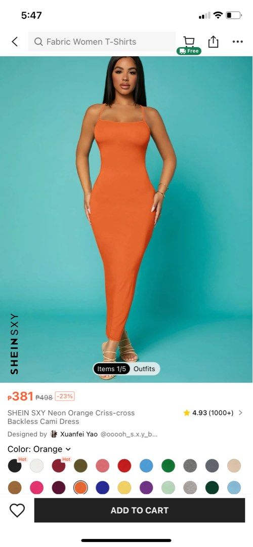 SHEIN Neon Orange Solid Cami Unitard Jumpsuit in 2023