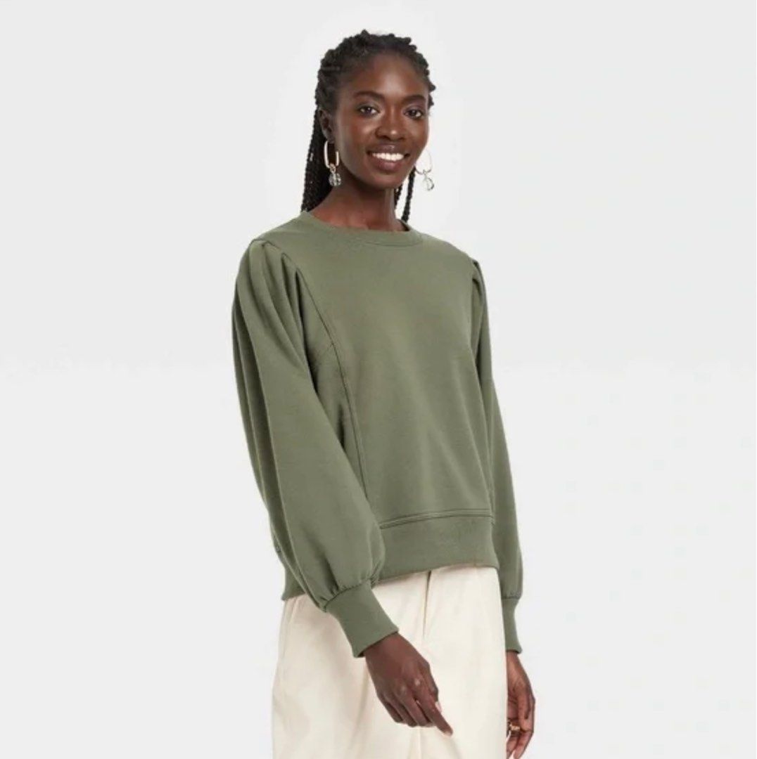 A New Day Puff Sleeve Sweatshirt