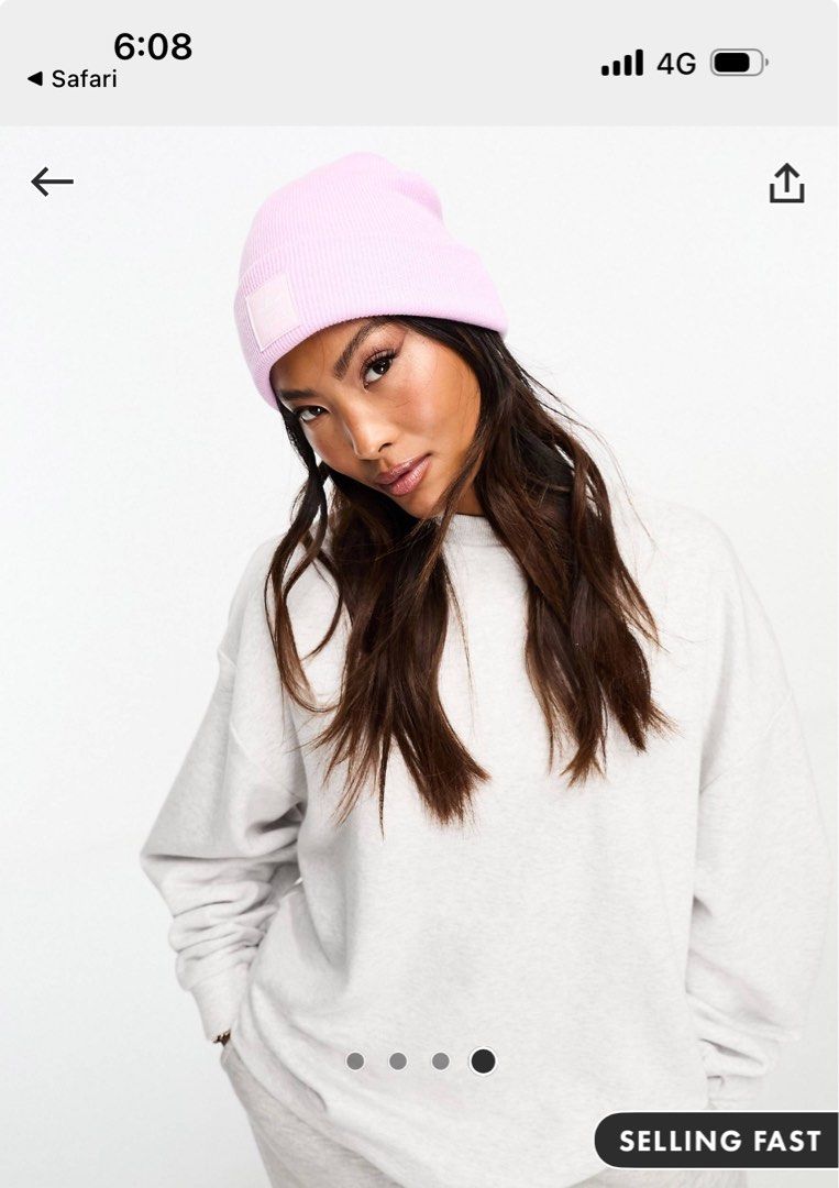 Light pink adidas beanie shop