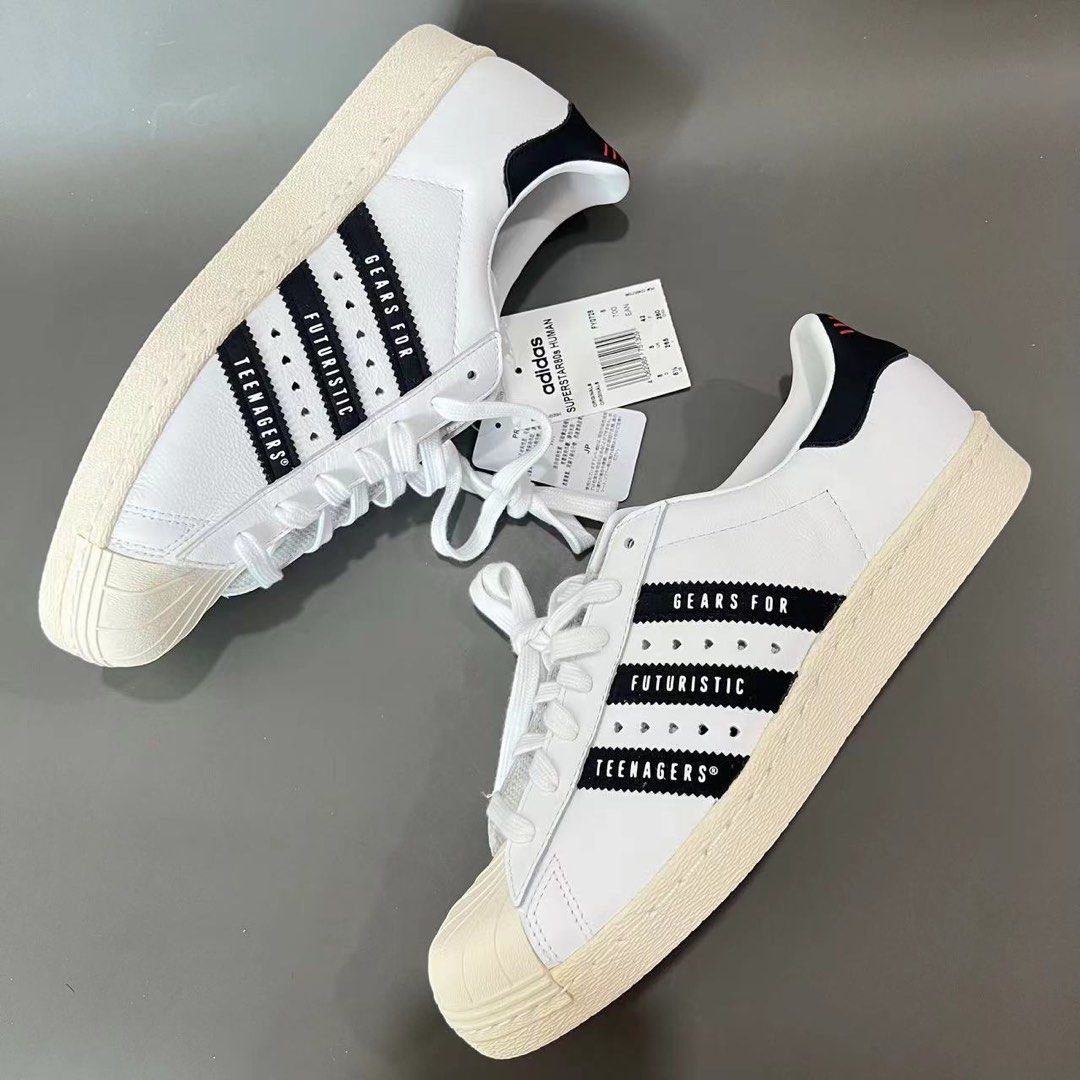 adidas gazelle silver green womens Adidas x Human Made Mens Superstar 80s Shoes  Extra Butter