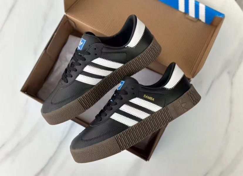 Adidas originals samba online rose women's black