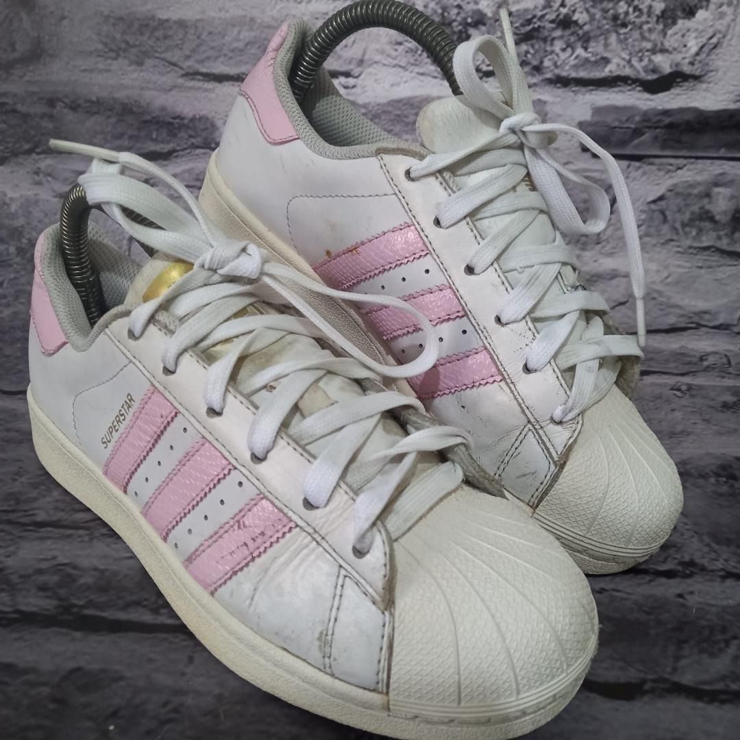 Adidas superstar pink putih 2025