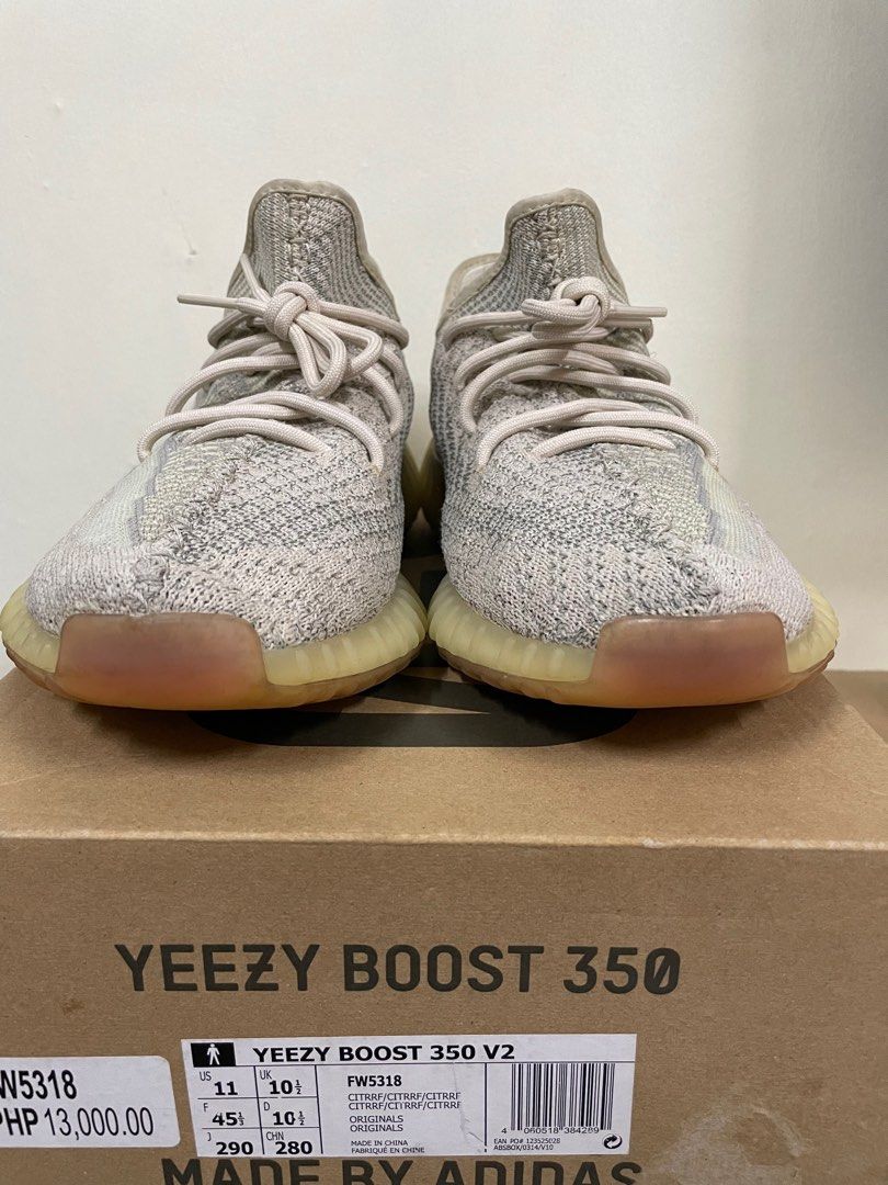 Adidas Yeezy 350 V2 Citrin RF Full Reflective US11