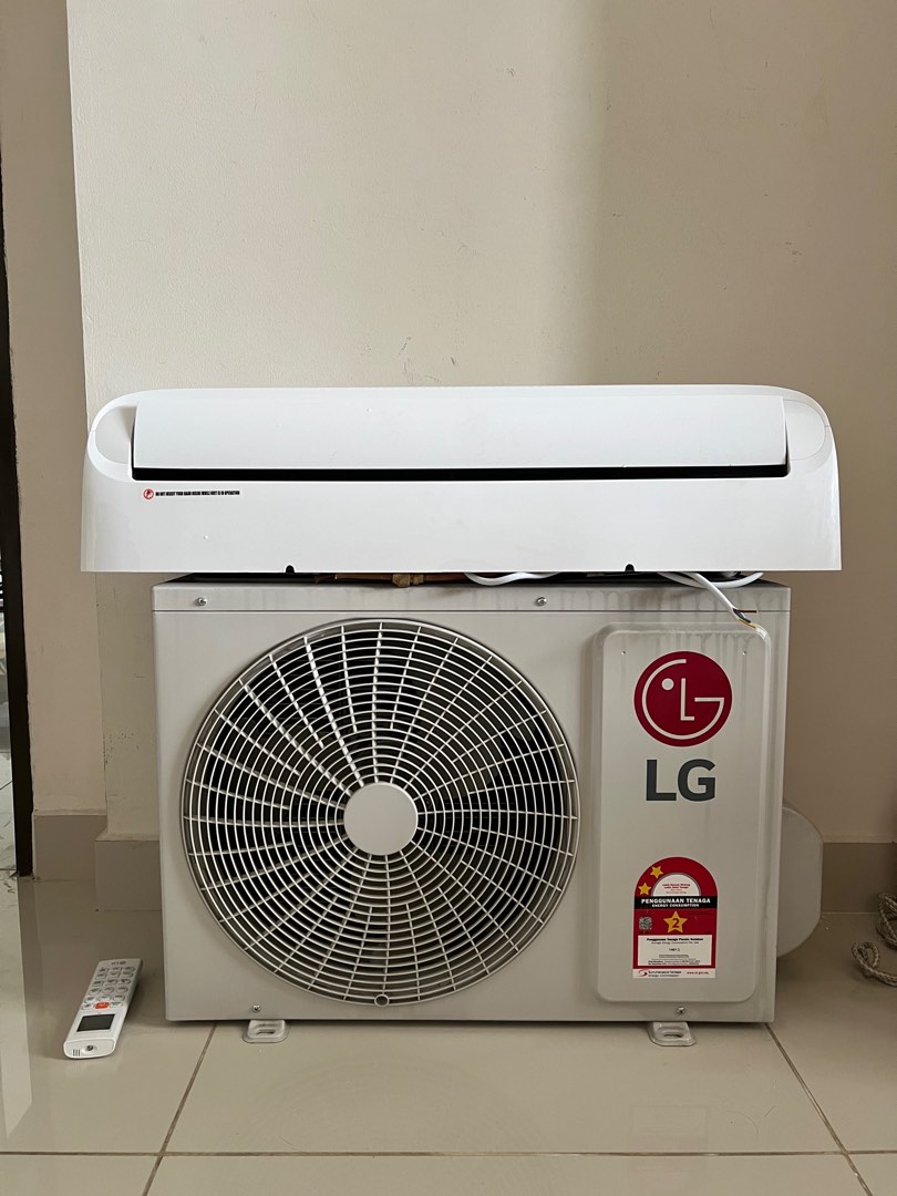Aircond AC LG 1.0 HP under warranty, TV & Home Appliances, Air