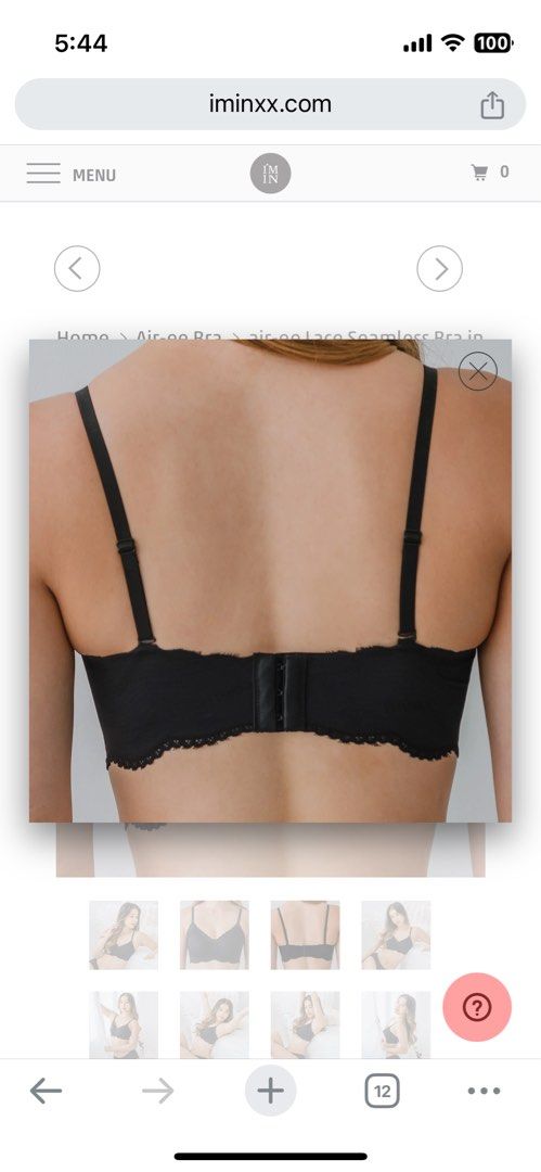 air-ee Lace Seamless Bra in Black (Signature Edition)