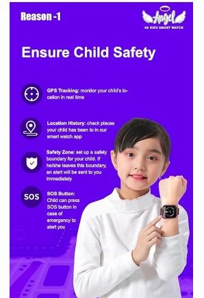 Child safety gps tracker smart watch online