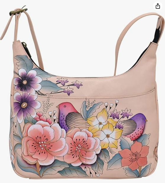 Anna by Anuschka Women Medium Shopper Bag Hand Painted Leather