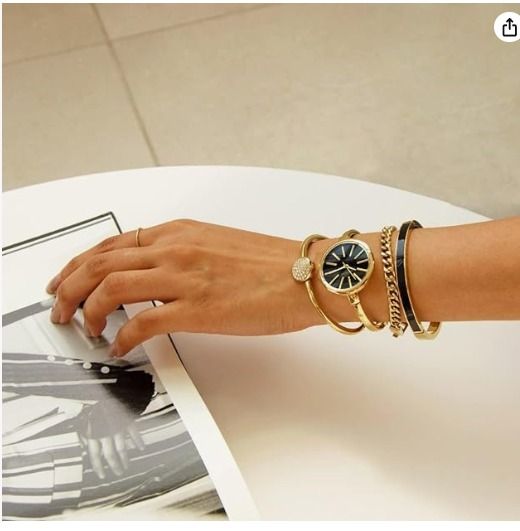 Anne Klein Women s Bangle Watch and Bracelet Set AK 1470 CL0284
