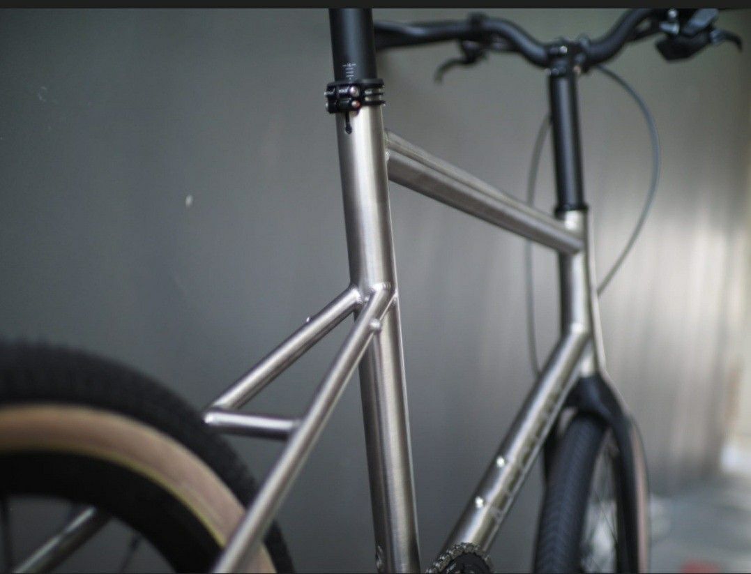 Ascent Intrepid Titanium Mini Velo Bike Single 12 speed with Wireless