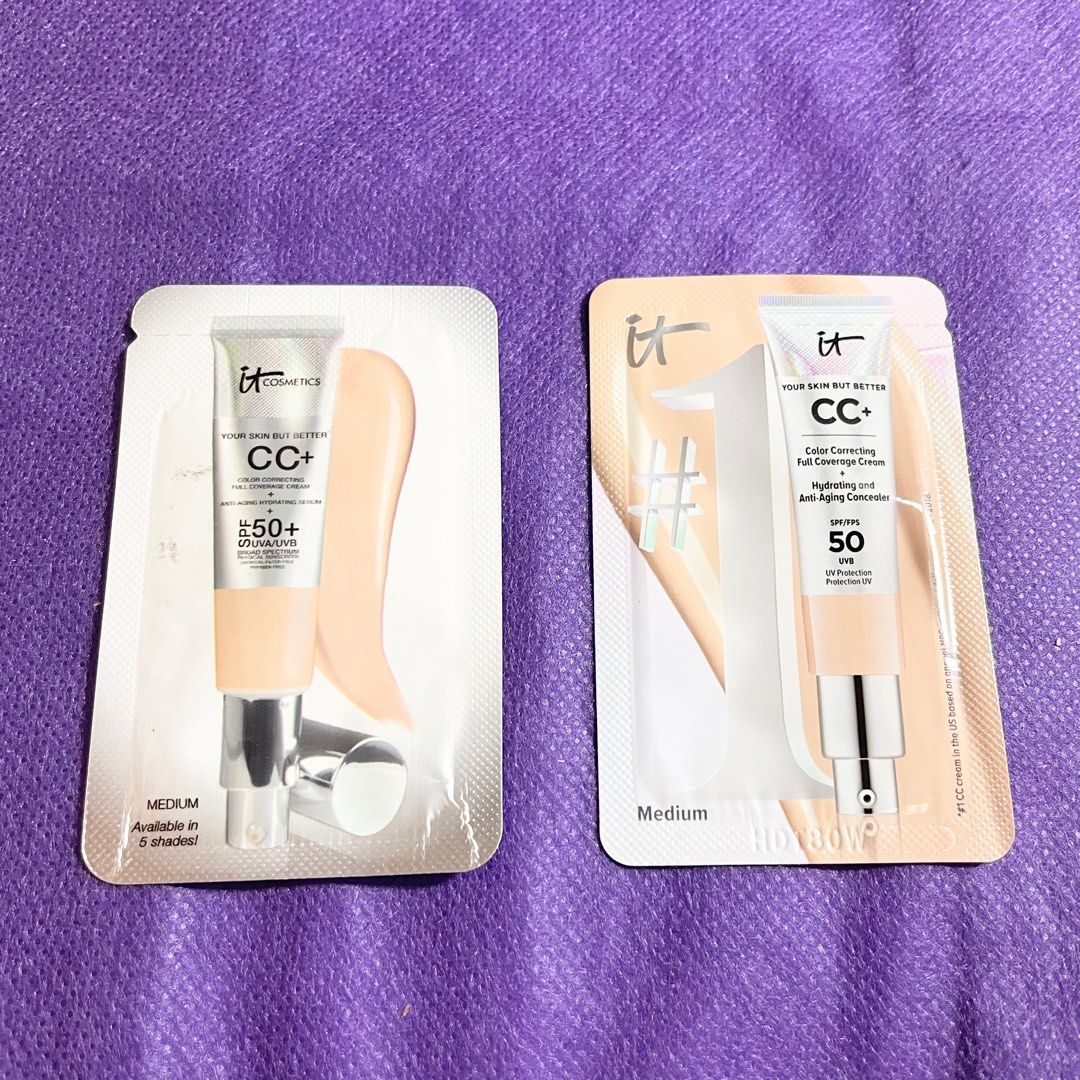 AUTHENTIC It cc color correcting full coverage cream foundation sachet sold per pc (Category: Makeup) located in Pasig City. Submitted by vanityboutique (Listing ID 1267381055, Image 1). Description: Pm for more details sold per pc sachet shade medium Brand new and authentic Selling low and affordable One of the best selling brands in the world .