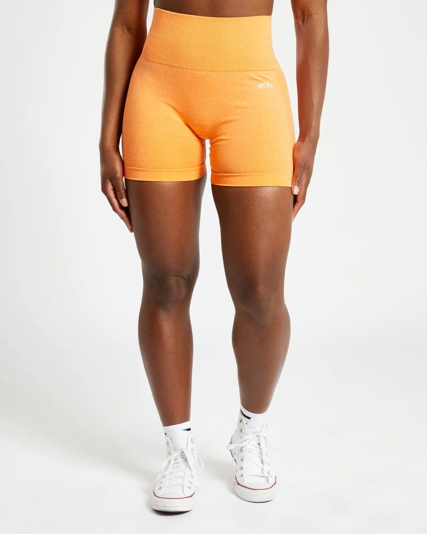 AYBL Empower Seamless Shorts in Orange Marl, Women's Fashion, Activewear on  Carousell
